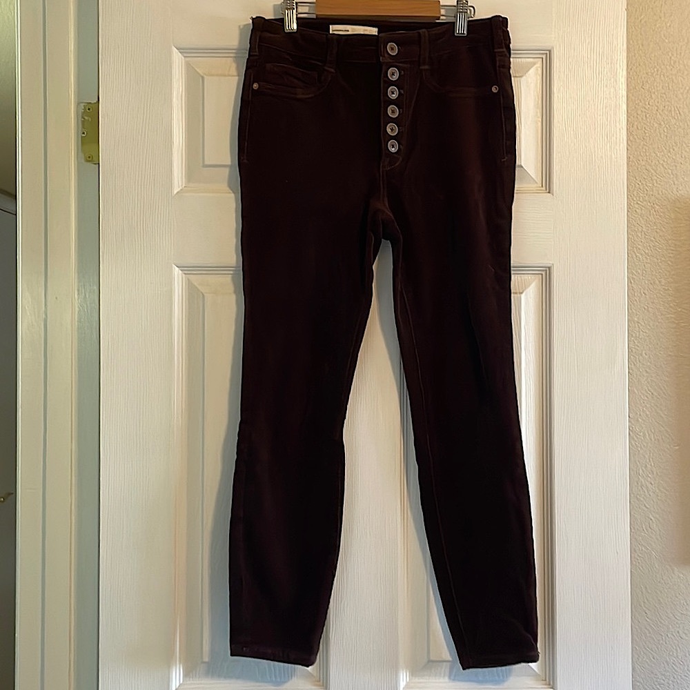 Anthropologie Pilcro Corduroy High Rise Skinny